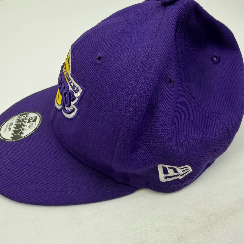 NEW Los Angeles Lakers New Era‎ Youth Baseball Cap SnapBack Basketball Blue